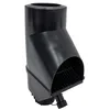 Image de Jardinion Récupérateur d'eau de pluie noir 30,5 x 12 x 17,5cm, DN75-DN102