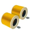 Image de vhbw 2x filtre plissé compatible avec Kärcher WD 2500 M, WD 3200 AF aspirateur - jaune