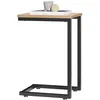 Image de SoBuy Table d'appoint Moderne - Table Basse Salon, Bout de Canapé à Café 40x30x60 cm Noir & Naturel FBT44-N