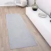 Image de Paco Home Tapis Intérieur & Extérieur Terrasse Et Balcon Monochrome Structuré, Dimension:80x200 cm, Couleur:Gris