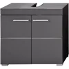 Image de Meuble sous lavabo - 2 portes - Gris   L60 x P34 cm x H56cm - AMANDA