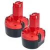 Image de vhbw 2X Batterie Remplacement pour Bosch 2 607 335 524, 2 607 335 539, 2607 335 674, 2607 335 540 pour Outil électrique (1500 mAh, NiMH, 9,6 V)