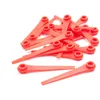 Image de vhbw 20x Lames compatible avec Gardena AccuCut 2417-20, 2417 taille gazon - Lames de rechange, rouge, plastique
