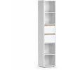 Image de Vicco Bibliothèque Robert, Blanc, 36.2x171cm, pour Le Rangement de Livres et d’Objets de décoration dans Le Salon