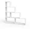Image de Vicco Étagère, Blanc, 163x155cm, utilisable comme séparateur de pièce avec Compartiments Ouverts à étagères