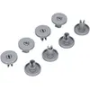 Image de Lot de 8 rouleaux de panier de rechange pour lave-vaisselle AEG Electrolux Zanussi Panier inférieur compatible avec de nombreux lave-vaisselle 50286965004
