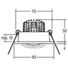 Image de BRUMBERG Spot encastrable LED Berrie-R, 3000K, on/off, blanc