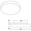 Image de Plafonnier LED BRUMBERG Celtis Mini 3000K, gris brun foncé