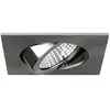 Image de PB-Versand BB05 Spot LED encastrable carré IP20 230 V 6 W 3000 K 640 lm 38° orientable 30° Nickel mat