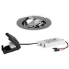Image de Brumberg BB18 LED-Einbaustrahlerset, dim2warm, Phasenabschnitt dimmbar, mit Anschlussbox, 6W, 460lm, 1800-3000K, Chrom (39483023)