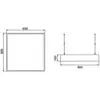 Image de BRUMBERG Suspension LED Biro Square, on/off, blanc, 3.000K