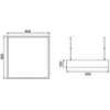 Image de BRUMBERG Suspension LED Biro Square on/off, argent, 4.000K