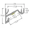 Image de BRUMBERG One Profilé d'angle à monter pour LED, aluminium, 2 mètres