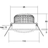 Image de BRUMBERG Kerby-R spot encastré LED, 3 000 K, noir