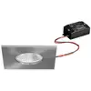 Image de BRUMBERG Spot encastré LED BB21, nickel 85 x 85 mm, on/off IP65