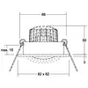 Image de BRUMBERG Spot encastré LED Tirrel-S, intensité variable RC, blanc structuré