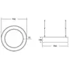 Image de BRUMBERG Biro Circle Ring10 direct Ø 75 cm DALI argent 840