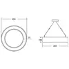 Image de BRUMBERG Biro Circle Ring10 Ø45cm up/down DALI noir 3000K