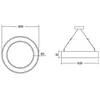 Image de BRUMBERG Biro Circle Ring5 direct Ø 60 cm on/off noir 840