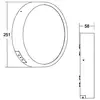 Image de BRUMBERG Eye applique d’extérieur LED anneau blanc