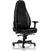 Image de noblechairs Icon Chaise de Gaming - Chaise de Bureau - Cuir Véritable - Noir