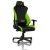 Image de NITRO CONCEPTS S300 Chaise de Gaming - Chaise de Bureau - 135 kg - Inclinable de 90 ° à 135 ° - Réglable en Hauteur - Accoudoirs 3D - Noir/Vert