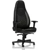 Image de noblechairs ICON Chaise de Gaming - Chaise de Bureau - Cuir Synthétique PU - Design du Siège de Course - Noir / Or