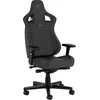Image de noblechairs Epic TX Compact Chaise Gaming Tissu Respirant, Fauteuil de Bureau Ergonomique, Siege Gamer pour Les Usagers Pesant Jusqu'à 120 kg et d'une Hauteur de 1,7 Mètre, Anthracite