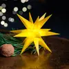 Image de STERNTALER Étoile LED, jaune, Ø 55 cm, 18 branches, IP44