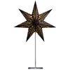 Image de Étoile en papier STERNTALER, noire, 7 branches Ø 45 cm hauteur 70 cm