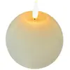 Image de STERNTALER Bougie en cire LED, blanche, hauteur 11 cm, boule, pile