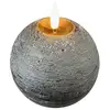 Image de STERNTALER Bougie en cire LED, noir Hauteur 11 cm boule Pile