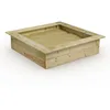 Image de Wickey Bac à Sable King Kong   Vaste Espace de Jeu 120x120 cm, Bois de Qualité Supérieure, Design Robuste, Idéal pour Activités Créatives en Extérieur, Parfait pour Familles