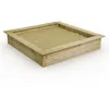 Image de Wickey Bac à Sable King Kong   Vaste Espace de Jeu 165x165 cm, Bois de Qualité Supérieure, Design Robuste, Idéal pour Activités Créatives en Extérieur, Parfait pour Familles