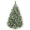 Image de AmeliaHome 07867 280 cm Sapin Artificiel de Noêl avec Neige Arbre à Aiguilles en Pin PVC Synthétique Vert Base en Plastique Noël Lemmy