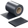 Image de WilTec Brise-Vue en Rouleau   Anthracite   35 m x 19 cm   en PVC 650 g/m²   avec 20 Clips   Protection visuelle Pare-Vue extérieur pour Clôture Jardin Terrasse