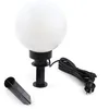 Image de WilTec Lampe boule extérieure   200 x 200 x 410 mm   Ø 20 cm   Luminaire ronde de jardin avec piquet   Lampadaire IP44 avec Douille de 40W E27