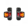 Image de WilTec Feux de Position latéraux   2X 4 LED 12 V   Forme carrée   100 x 80 mm   Feux d’encombrement Gabarit   Éclairage Routier pour Remorque Camping Car Camion