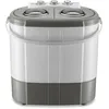 Image de Wiltec Mini machine à laver et sèche-linge   60 x 36 x 60 cm   Capacité de lavage de 3 kg/d’essorage de 2 kg   230/135 W   Lave-linge robuste pour camping, voyage, déplacement