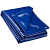 Image de Wiltec Bâche de Camion 2X 3 m 650 g/m² Bleue Polyester Revêtement PVC  illets INOX 100 cm Haute Protection Vol UV Intempéries Moisissure Étanche Solide Sécurité routière