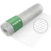 Image de Wiltec Grillage de volière Acier Galvanisé   Mailles 13 mm Hexagonal Hauteur 0,5 m Longueur 25 m Fil Ø 0,6 mm   Lapin Grillage à poule Grillage animaux Terrasse Jardin Clôture Enclos
