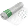 Image de Wiltec Grillage de volière Acier Galvanisé   Mailles 13 mm Hexagonal Hauteur 1 m Longueur 25 m Fil Ø 0,6 mm   Lapin Grillage à poule Grillage animaux Terrasse Jardin Clôture Enclos