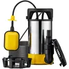 Image de Wiltec Pompe à eau immergée 3 en 1 à aspiration plate 850 W   15000 l/h   Jusqu’à 1 mm   Refoulement max. 8,5 m, profondeur max. 7 m   Interrupteur à flotteur, Thermorégulateur   Pompe submersible