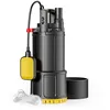 Image de Wiltec Pompe à eau immergée 1000 W   5500 l/h   Refoulement max. 30 m, profondeur max. 7 m   avec Interrupteur à flotteur, Thermorégulateur   Pompe submersible Eau propre