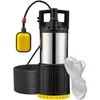 Image de Wiltec Pompe à eau immergée 1000 W   5500 l/h   Refoulement max. 30 m, profondeur max. 7 m   en PPO et acier   avec Interrupteur à flotteur, Thermorégulateur   Pompe submersible Eau propre