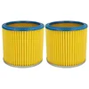 Image de vhbw 2x filtre plissé compatible avec Tarrington House WVC3500 aspirateur - bleu/jaune