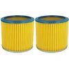 Image de vhbw 2x filtre plissé compatible avec Aqua Vac 6201 A, 6309 P, 6400 F, 7402 B, 7402 P, 7403 B, 7403 P, 7407 P, 7408 P, 7409 P aspirateur - bleu/jaune
