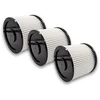 Image de vhbw Lot de 3 filtres ronds pour aspirateurs Einhell TE-VC1820, TE-VC1820S, TE-VC1820SA, TH-VC1820S, YPL-1400, Inox NTS-1400, HPS-1300, AS-1400, AS-1250