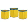 Image de vhbw 3x filtre plissé compatible avec Parkside PNTS 30/8 E, 30/7 E, 30/9, 30/7, 30/7(E/S), 30/8, 30/8(E/S) aspirateur - bleu/jaune