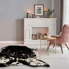 Image de Tapis EMILIA - Fausse fourrure Coloré: noir blanc Dimension: 100 x 130 cm